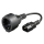 Kabel komputerowy GEMBIRD Kabel SCHUKO - C14 15cm PC-SFC14M-01